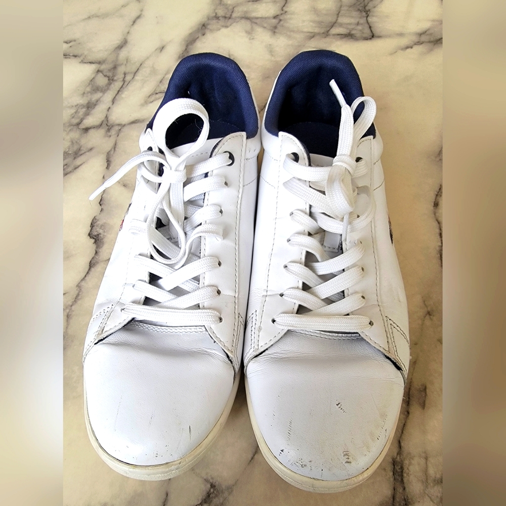 Men's Lacoste Carnaby Pro Leather Sneakers 7-37SMA0013407 Size 8.5 White